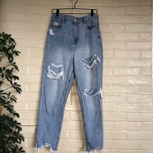 American Eagle High Rise Curvy Mom Jean